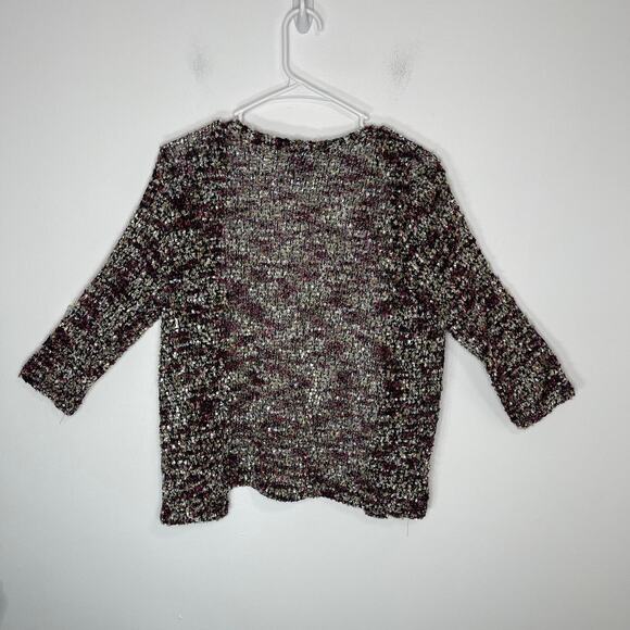 Alfred Dunner cardigan sweater knit women's small nubby but light weight neutral - Picture 8 of 11